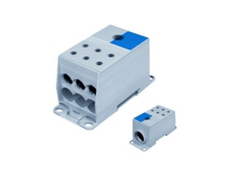 Blok rozdzielczy CU o 1 potencjale, 175 A, wejścia: 1 x 95 - 240 mm2 (drut), lub 1 x 70 - 185 mm2 (linka), wyjścia: 6 x 10 -50