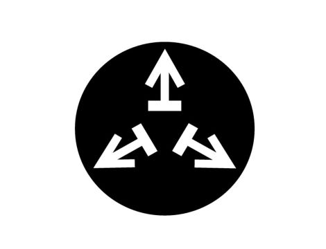 Wkładka przycisku grzybkowego 22mm płaska czarna z symbolem M22-XDP-S-X15 218269