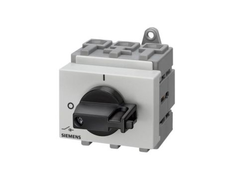 Rozłącznik główny 3P 63A 22kW AC23A 400V montaż modułowy pokrętło czarne piórkowe 3LD2530-0TK11