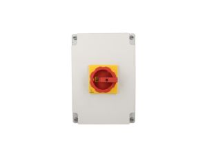 Rozłącznik główny/awaryjny w obudowie 3P 125A 45kW AC23A 400V pokrętło żółto-czerwone 3LD2866-0TB53