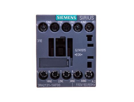 Stycznik pomocniczy 3Z 1R cewka 110V AC 50-60Hz S00 przył śrubowe SIRIUS 3RH2131-1AF00