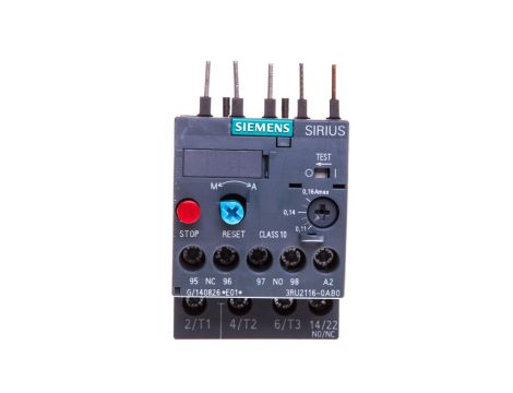 Przekaźnik termiczny 0,11-0,16A S00 3RU2116-0AB0