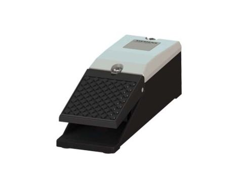 Przycisk nożny pojedynczy bez osłony szary z samopowrotem metal 2Z 2R 1 krok IP65 3SE2903-1AB20