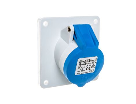 Gniazdo tablicowe 16A 3P 230V 6h IP44 skośne 12080