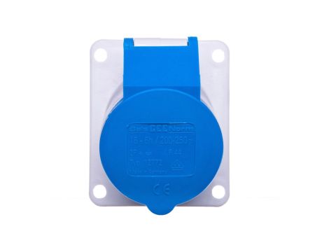 Gniazdo tablicowe 16A 3P 230V 6h IP44 skośne Quick-Connect 12772