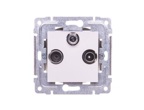 DANTE Gniazdo antenowe RTV/SAT końcowe białe 450476