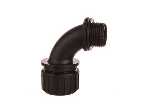 Łącznik poliamidowy kątowy M20 IP67 czarny LRSK 20M/16 E03DK-07010100501 /10szt./