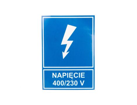 Tabliczka /znak informacyjny/ TZI 74X105S N.400/230V E04TZ-01041121100 /10szt./
