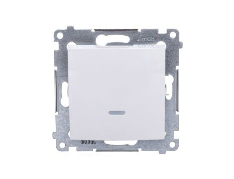 Simon 54 Łącznik jednobiegunowy z podświetleniem bialy DW1AL.01/11