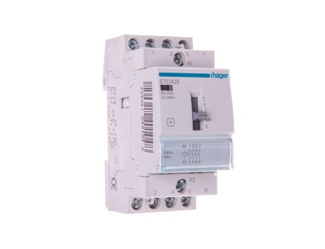 Stycznik taryfowy ze sterowaniem ręcznym 25A 4Z 0R 230V AC ETC425