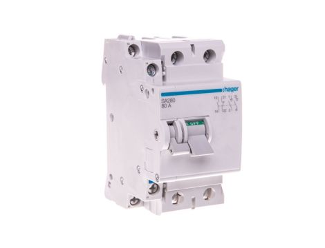 Rozłącznik modułowy 80A 2P (możliwy wyzwalacz) SA280