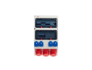 Rozdzielnica stacjonarna SUWAŁKI 2x32A/5P+ 16A/5P + 4xGS 16A 3P 230V + FI63 IP44 9027229W