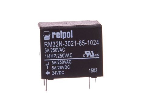 Przekaźniki miniaturowy 1Z 5A 24V DC PCB RM32N-3021-85-1024 2615024