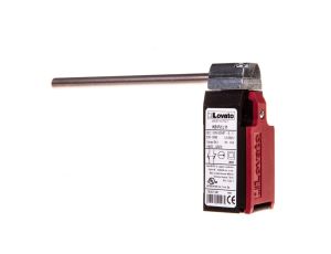 Wyłącznik krańcowy 1R 1Z tworzywo zawias cylinder długi zestyk wolnoprzełączający jedno wejście kabla z dołu KBP2L11