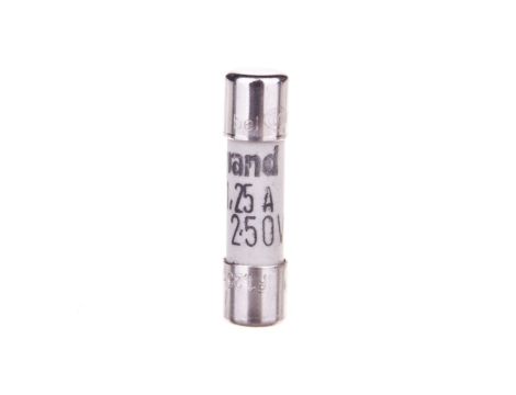 Wkładka bezpiecznikowa cylindryczna 5x20mm 1,25A F 250V 010212 /10szt./