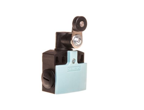 Wyłącznik krańcowy 1Z 1R pełzające tworzywo 50mm dźwignia uchylna z rolką 19mm z tworzywa IP67 3SE5242-0BK21