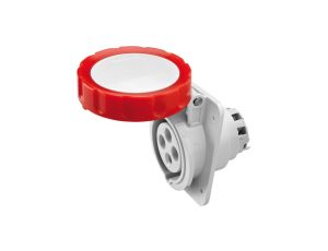 Gniazdo stałe 4P 16A 400V czerwone IP67 10 6H IEC 309 HP GW62231H /opak. 25/