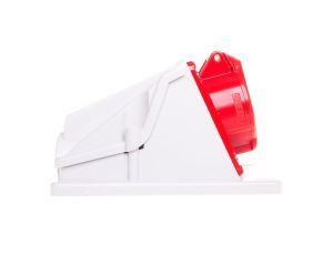 Gniazdo stałe 4P 32A 400V czerwone IP44 90 6H IEC 309 HP GW62492 /opak. 16/
