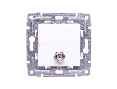 DANTE Gniazdo antenowe pojedyncze typu F białe 450454