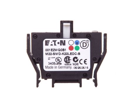 Styk pomocniczy 2P z diodą LED niebieską montaż czołowy SmartWire-DT 116010