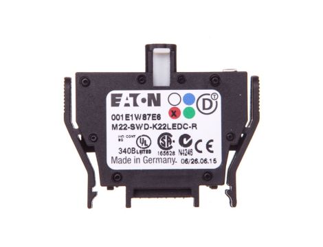 Styk pomocniczy 2P z diodą LED czerwoną montaż czołowy SmartWire-DT 116012