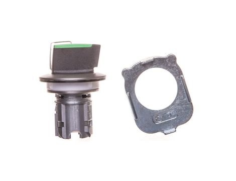 Napęd przełącznika 3 położeniowy I-O-II 30mm zielony podświetlany z samopowrotu metal mat IP69k Sirius ACT 3SU1062-2DM40-0AA0