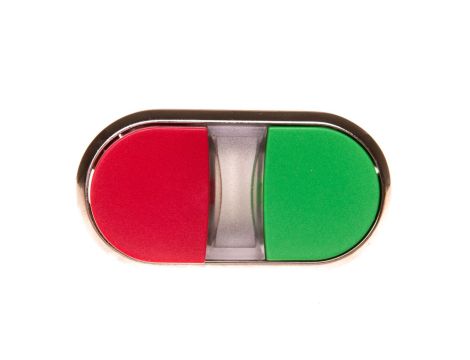 Przycisk podwójny 22mm metal zielony/czerwony przyciski płaski/wysoki z samopowrotem SIRIUS ACT 3SU1050-3BB42-0AA0