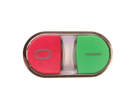 Przycisk podwójny 22mm metal zielony /I/ czerwony /O/ przyciski płaski/wysoki z samopowrotem SIRIUS ACT 3SU1050-3BB42-0AK0