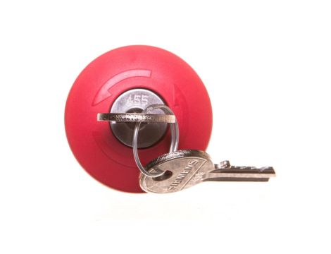 Przycisk bezpieczeństwa 22mm z zamkiem Ronis nr SB30 tworzywo czerwony 40mm 2 klucze IP69k SIRIUS ACT 3SU1000-1HG20-0AA0