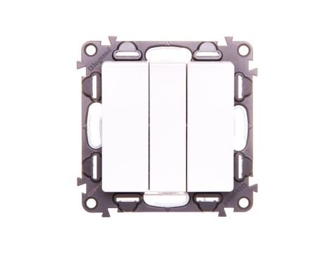 VALENA LIFE Łącznik potrójny biały 752103