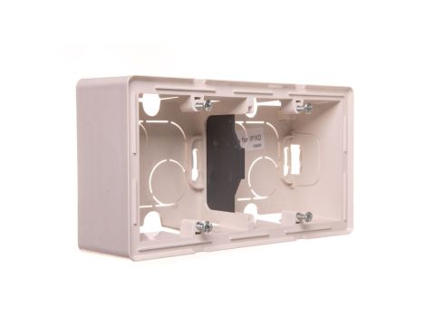 VALENA LIFE Puszka natynkowa podwójna kremowa 754202