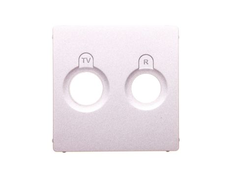 VALENA LIFE Plakietka gniazda antenowego aluminium 754782