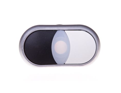 Napęd przycisku podwójny biało/czarny z podświetleniem z samopowrotem M22-DDL-WS 216704