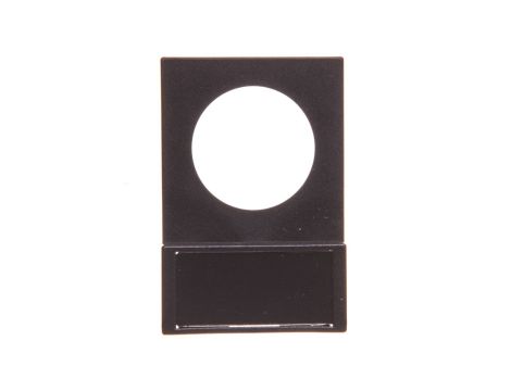 Tabliczka opisowa 38x25mm czarna prostokątna Q25TS-01 046184