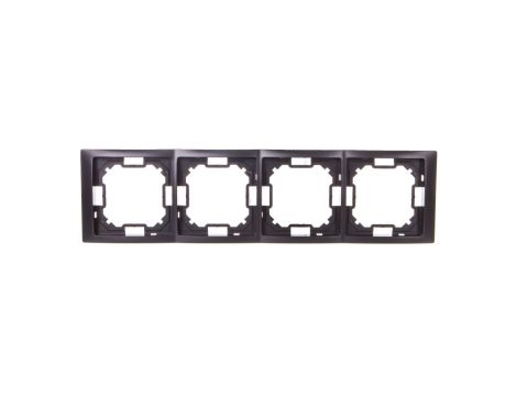 Simon Basic Neos Ramka poczwórna grafit matowy BMRC4/28