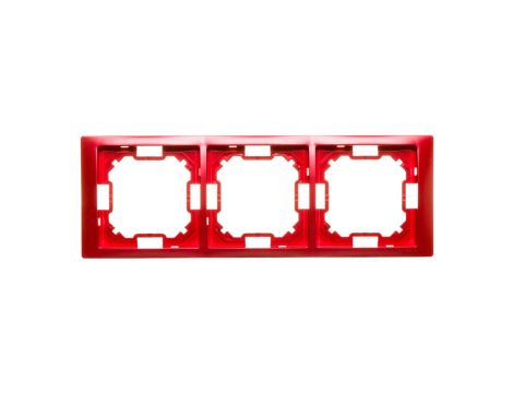 Simon Basic Neos Ramka potrójna rubinowy BMRC3/033