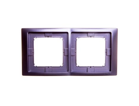 Simon Basic Neos Ramka podwójna IP44 lawendowy BMRC2B/035