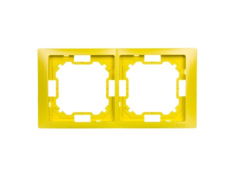 Simon Basic Neos Ramka podwójna limonkowy BMRC2/036
