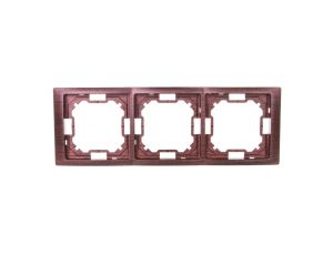 Simon Basic Neos Ramka potrójna mahoniowy BMRC3/050