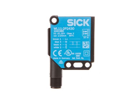 Czujnik fotoelektryczny 0,15-10m 10-30V DC PNP M12 4-piny 200Hz tworzywo odbiciowy WL11-2P2430 1041385