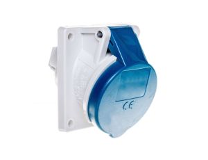 Gniazdo tablicowe skośne 3P 16A 230V niebieskie IP44 1463 MEN1463