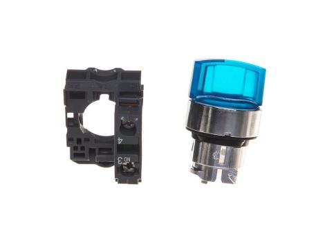 Napęd przełącznika 3 połóżeniowy niebieski z samopowrotem ZB4BK1563