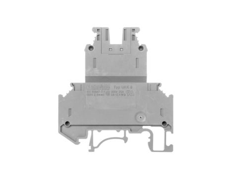 Listwa zaciskowa przepustowa 2-piętrowa 4-przewodowa 0,2-4mm2 szara UKK3 2770011 /50szt./