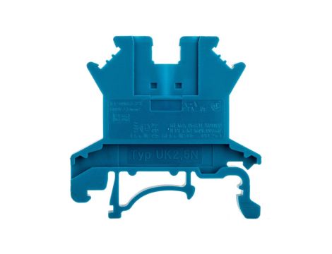 Złączka szynowa przepustowa 2-przewodowa 0,2-4mm2 niebieska UK 2,5 N BU 3003350 /50szt./