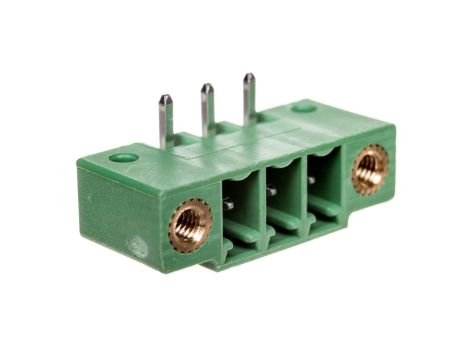 Gniazdo pinowe do płytek drukowanych 3P 160V 8A raster 3,8mm zielone MC 1,5/ 3-GF-3,81 1827871 /250szt./