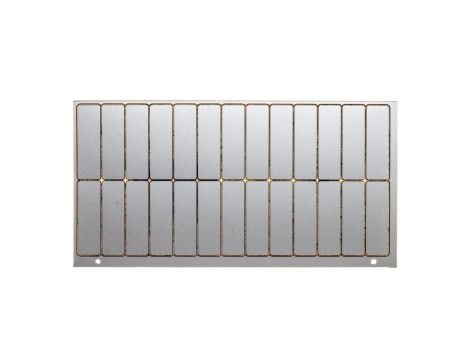 Tabliczka opisowa do wygrawerowania srebrna nieopisana 45x14mm GPE 45X14 SR/R 0807009 /10szt./