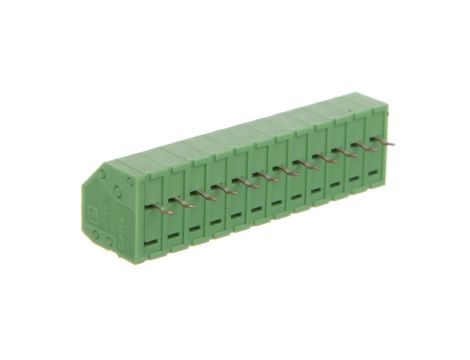 Złączka sprężynowa do płytek drukowanych 0,5-1,5mm2 1pin/biegun zielona PTSA 1,5/12-3,5-F 1985069 /80szt./