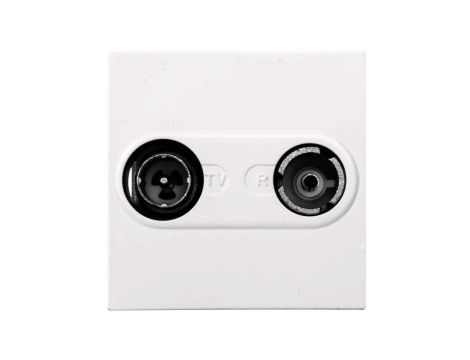 MOSAIC Gniazdo antenowe RTV gwiazda białe 078783