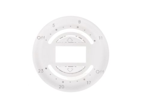 CELIANE Plakietka do zegara sterowania rolet biała 068159
