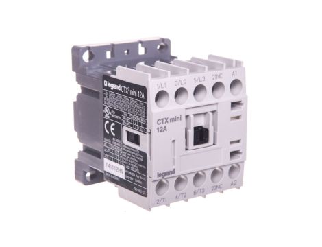 Stycznik mocy 12A 3P 24V AC 0Z 1R CTX3 MINI 417050